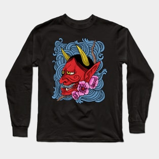 hannya mask Long Sleeve T-Shirt